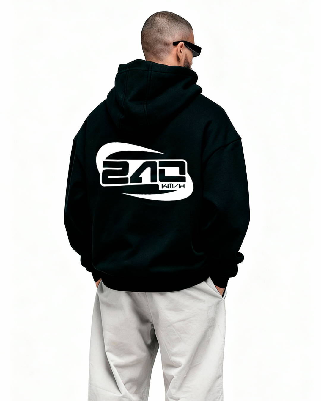 Hoodie - Black – 240 KMH