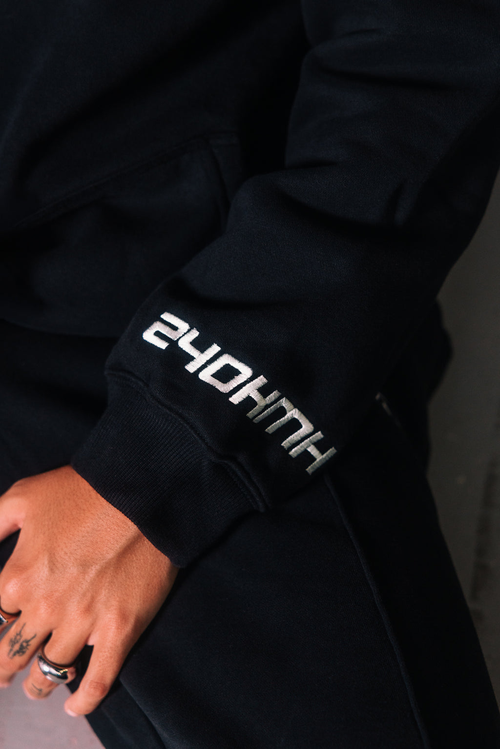 BLACK HOODIE - DARK TRACKSUIT