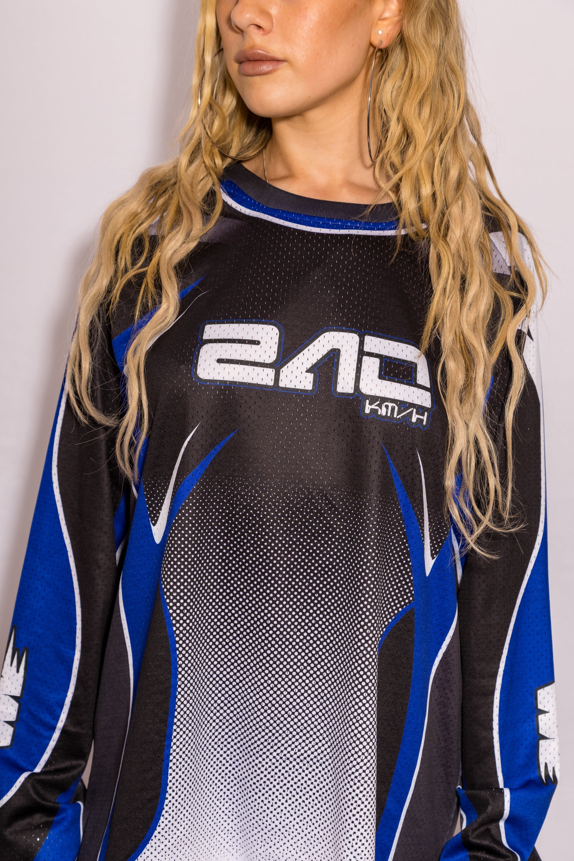 Moto Long Sleeve - Blue