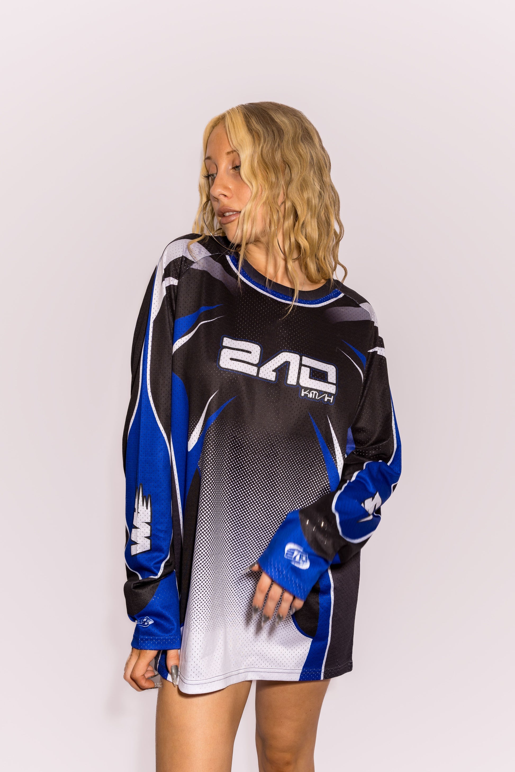 Moto Long Sleeve - Blue